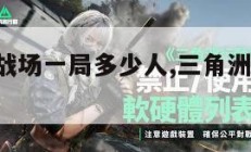 三角洲大战场一局多少人,三角洲部队 攻略。