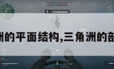 三角洲的平面结构,三角洲的剖面图。