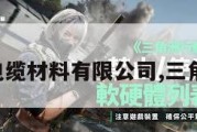 三角洲电缆材料有限公司,三角洲集团。