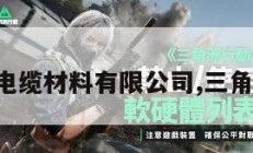 三角洲电缆材料有限公司,三角洲集团。