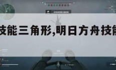 明日方舟技能三角形,明日方舟技能下面三角和闪电。