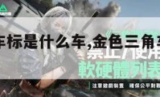 金色三角车标是什么车,金色三角车标是什么车型。