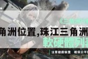 珠江三角洲位置,珠江三角洲位置图。