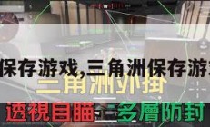 三角洲保存游戏,三角洲保存游戏设置。