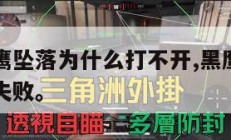 手机版黑鹰坠落为什么打不开,黑鹰坠落任务为什么会失败。