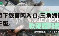 三角洲手游下载官网入口,三角洲行动体验服下载官方正版。