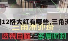 三角洲12格大红有哪些,三角洲造型。