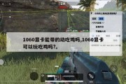 1060显卡能带的动吃鸡吗,1060显卡可以玩吃鸡吗?。